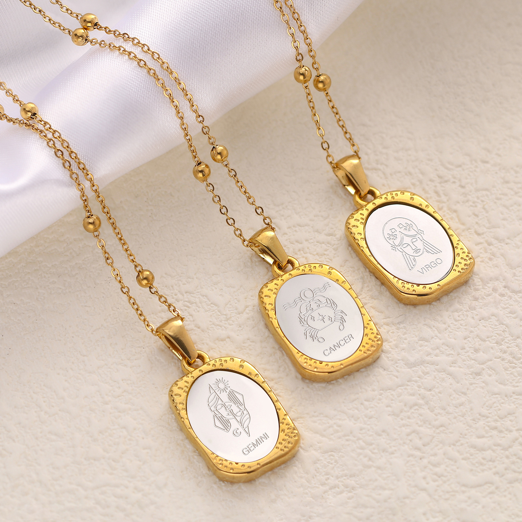 Original 12 Constellation Necklace High-grade Mirror Twelve