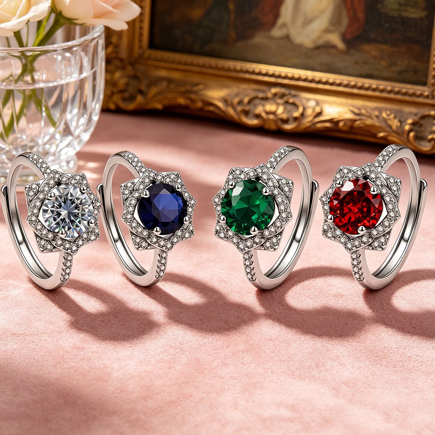 Unique Bohemian Style Japanese-Korean Fashion Colorful Gemstone