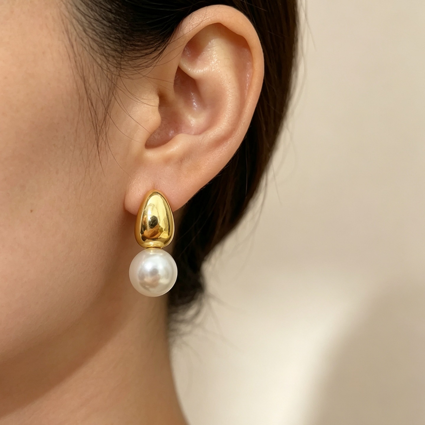 Womens French Style Two Way Wear Pearl