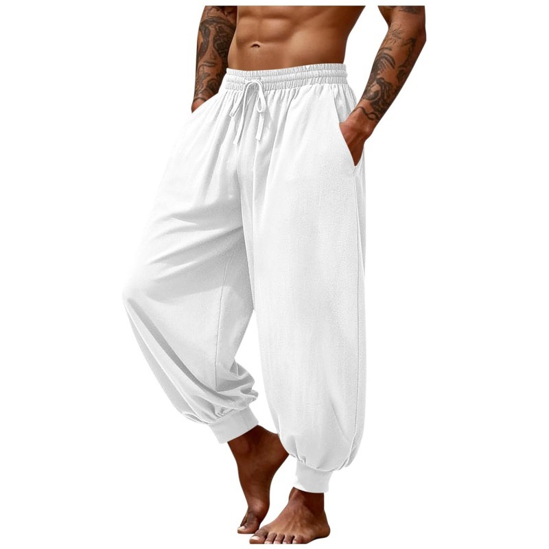 2026 Cross-Border Summer Men's Outdoor Solid Color Sports Pants Simple Jogger Pants Wear-Resistant Quick-Dry Casual Pants Wholesale