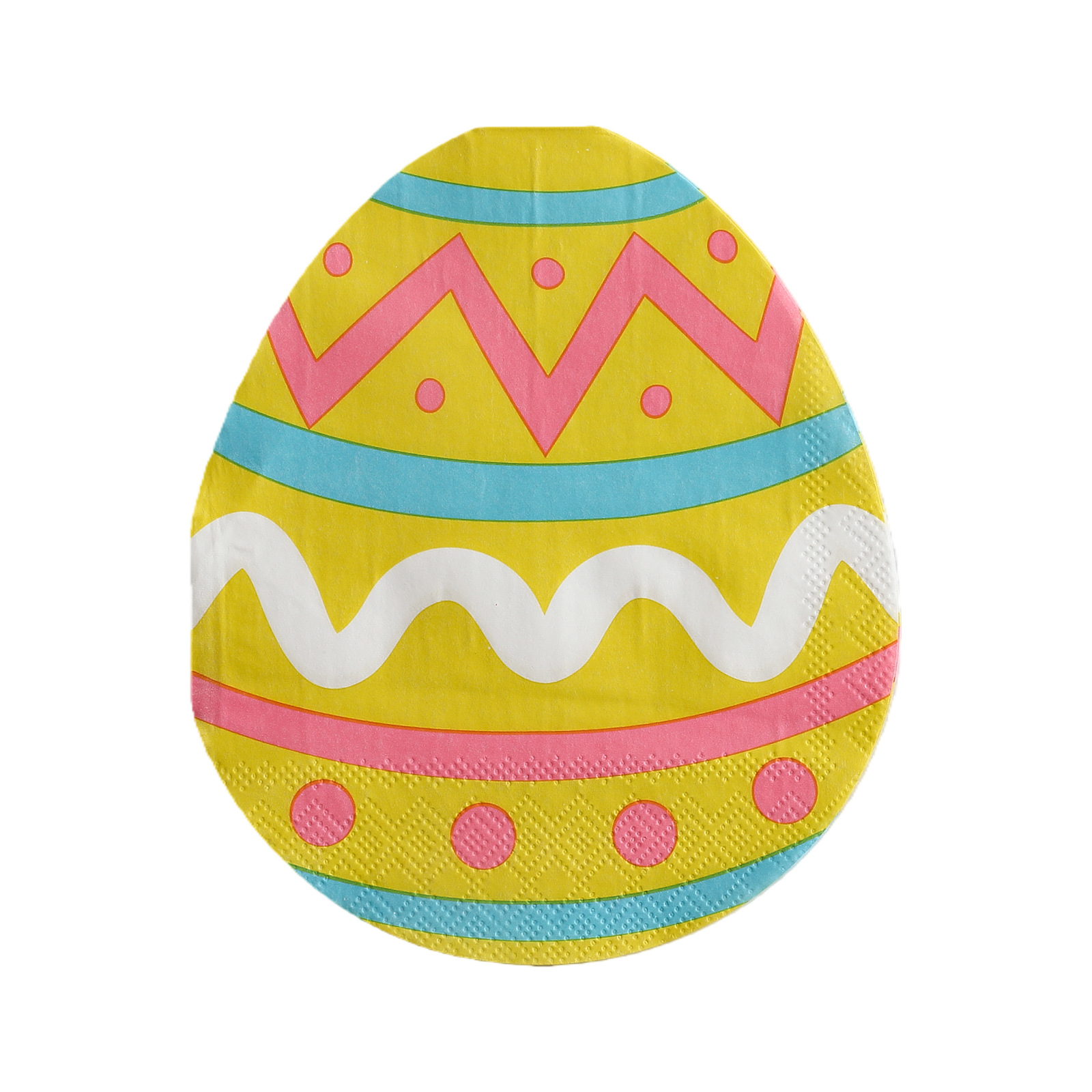 Cross-Border Creative Easter Egg-Shaped Napkins, Square Napkins For Parties, High-End Restaurant Exclusive Disposable Napkins