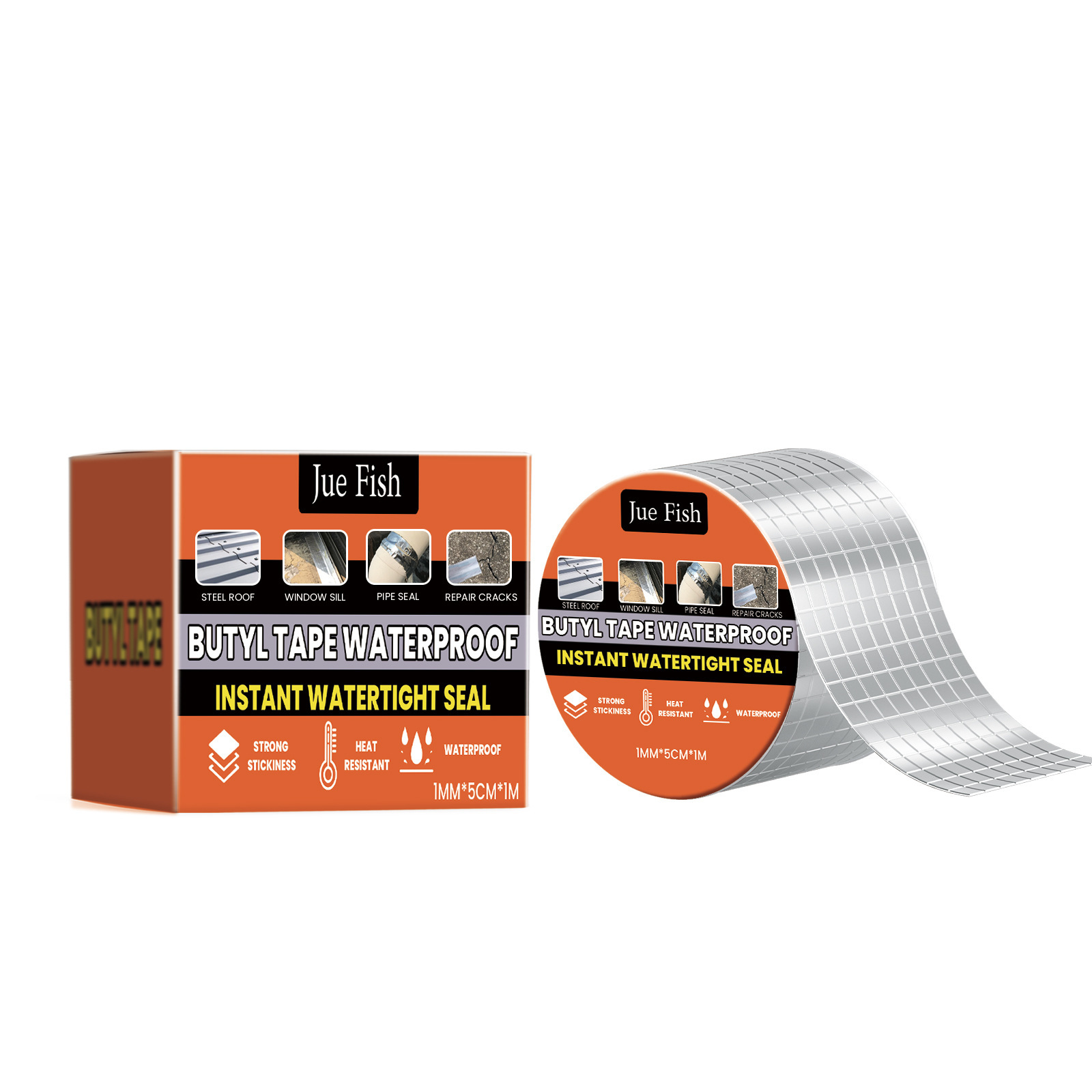 Juefish Waterproof Butyl Tape Roof Leak Repair