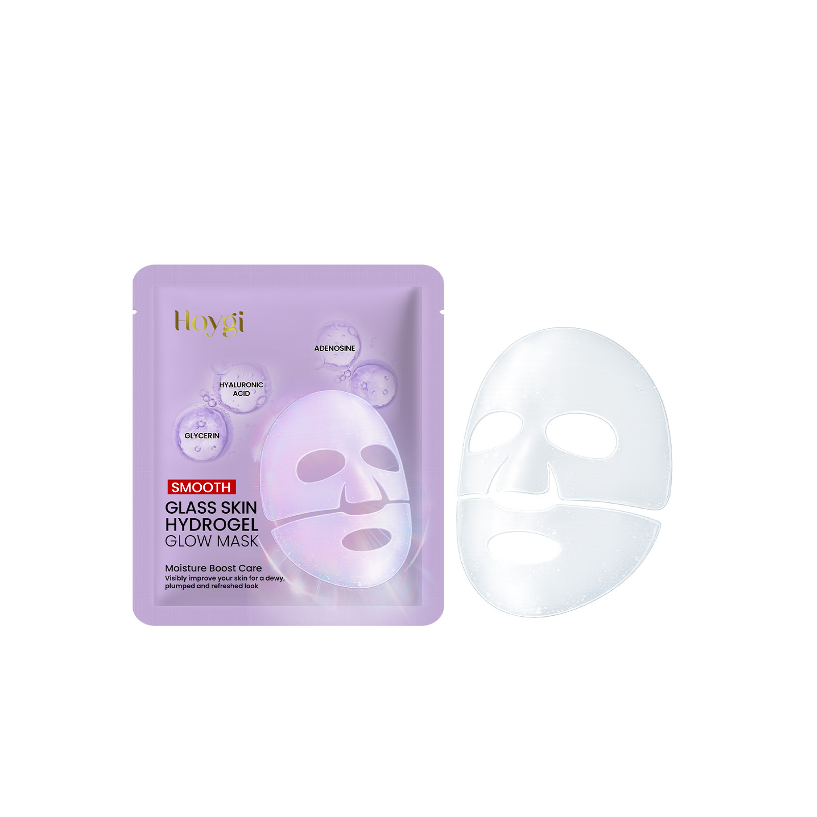 Hoygi Hyaluronic Acid Moisturizing Mask Moisturizes, Brightens, And Softens The Skin, Leaving It Feeling Hydrated And Translucent, And Cares For Facial Skin