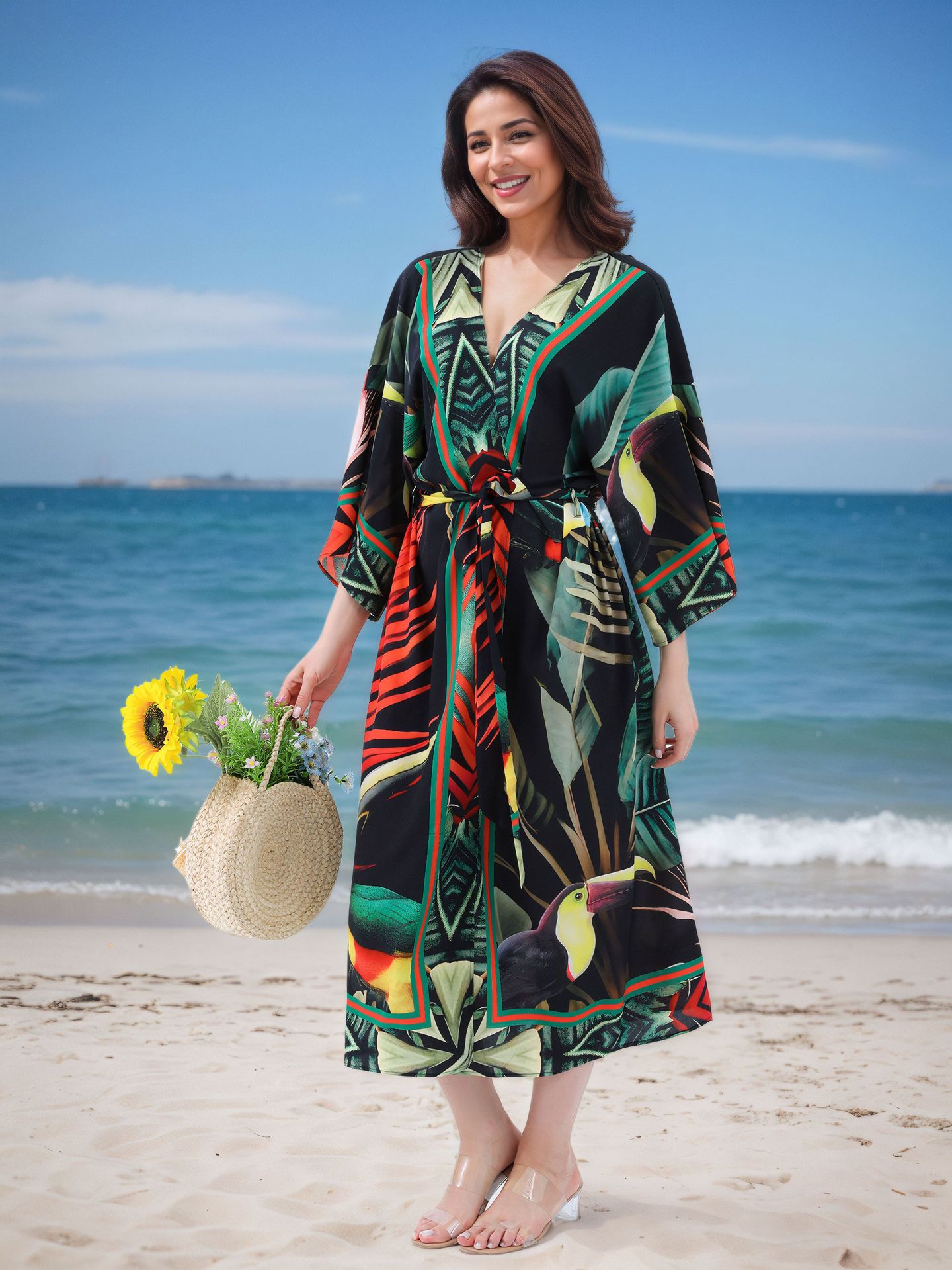 Kimonos For Women Beach Swimsuit Coverup Lightweight Boho Cardigans