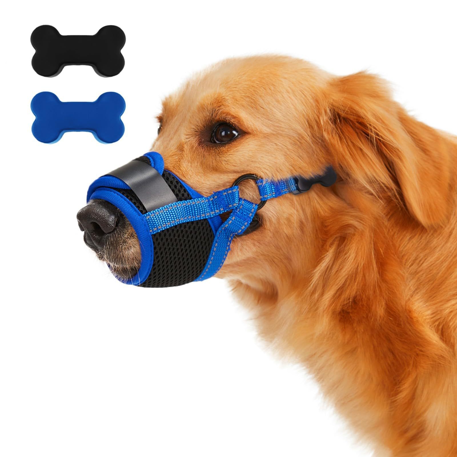 Nuevo bozal de algodón para perros, bozal para evitar mordeduras y la ingestión accidental de objetos, máscara ajustable para perros, suministro directo de fábrica de productos para mascotas al por mayor