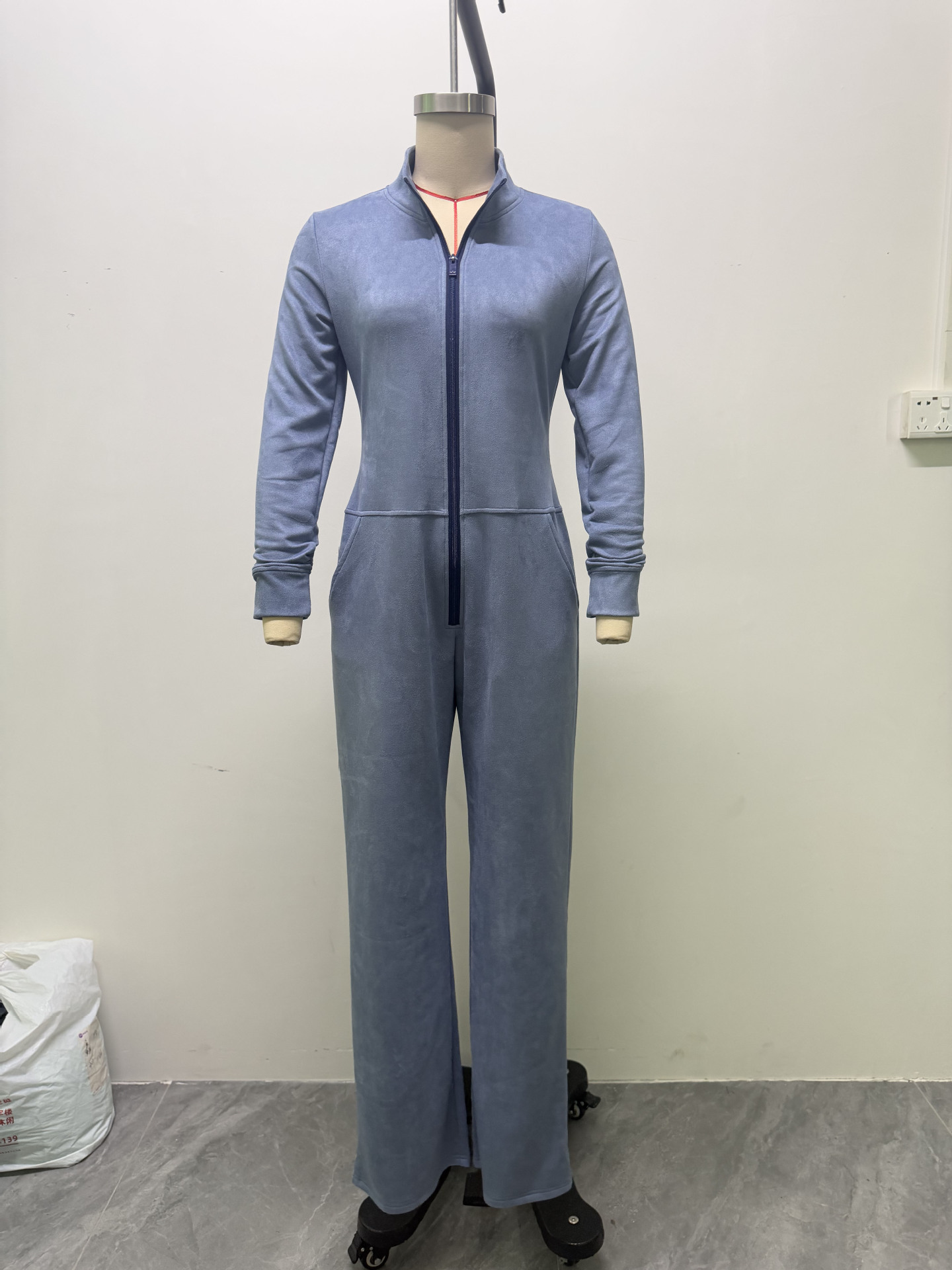 Women's stand-collar jumpsuit supplier image 2