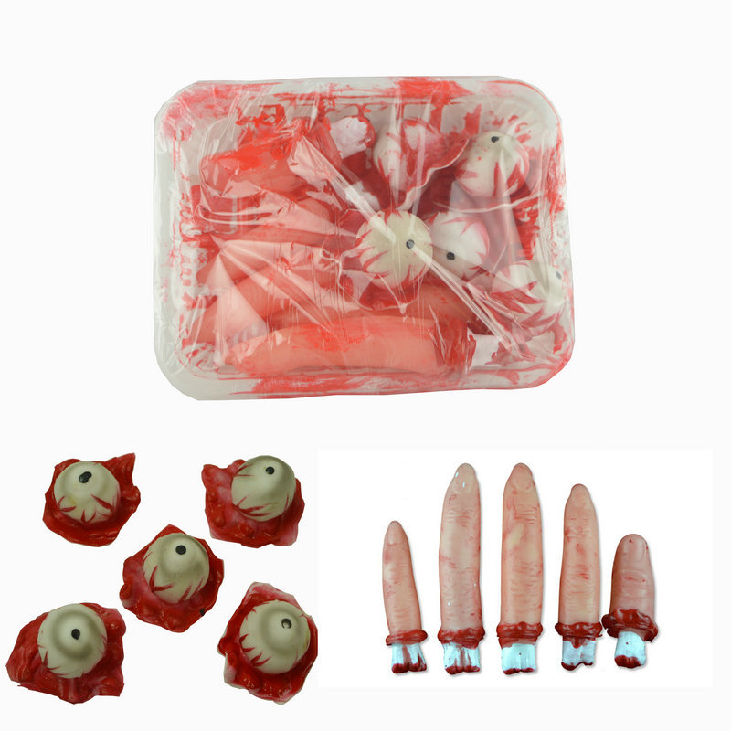 Halloween Scene Decoration Props Ghost Festival Decorations Horror Simulation Heart Trick Brain Broken Finger Eyes