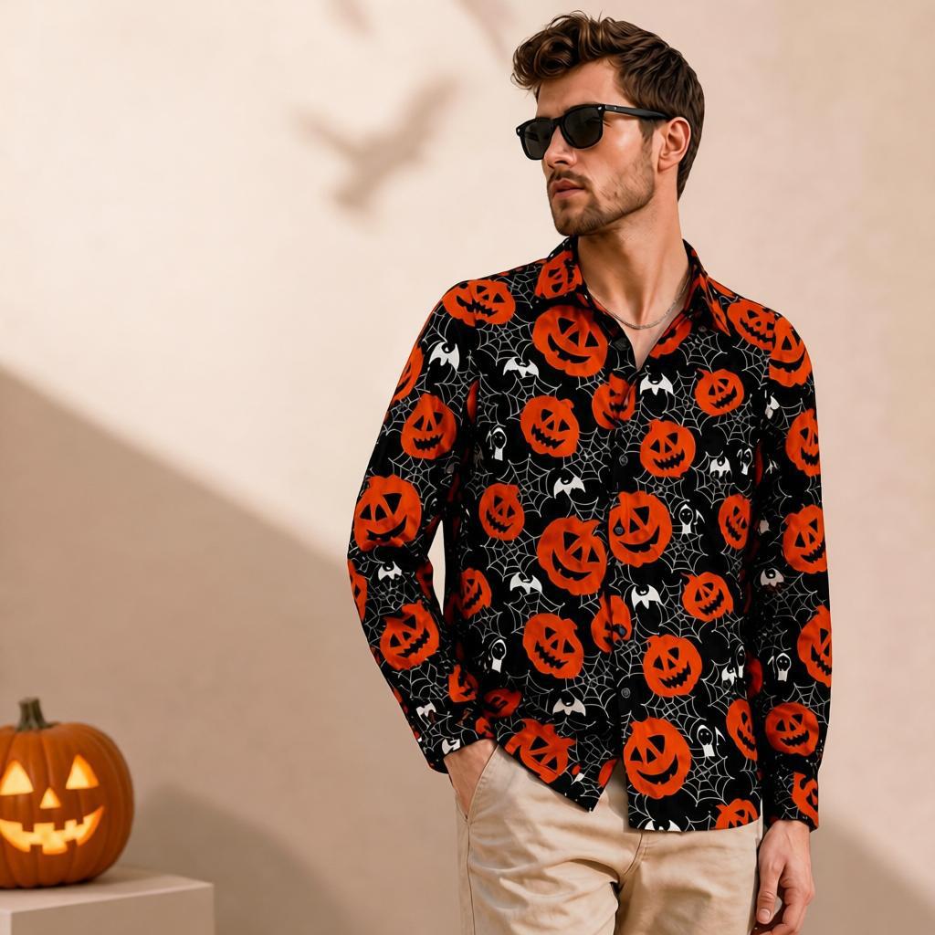 Halloween Men's Long-Sleeve Shirts