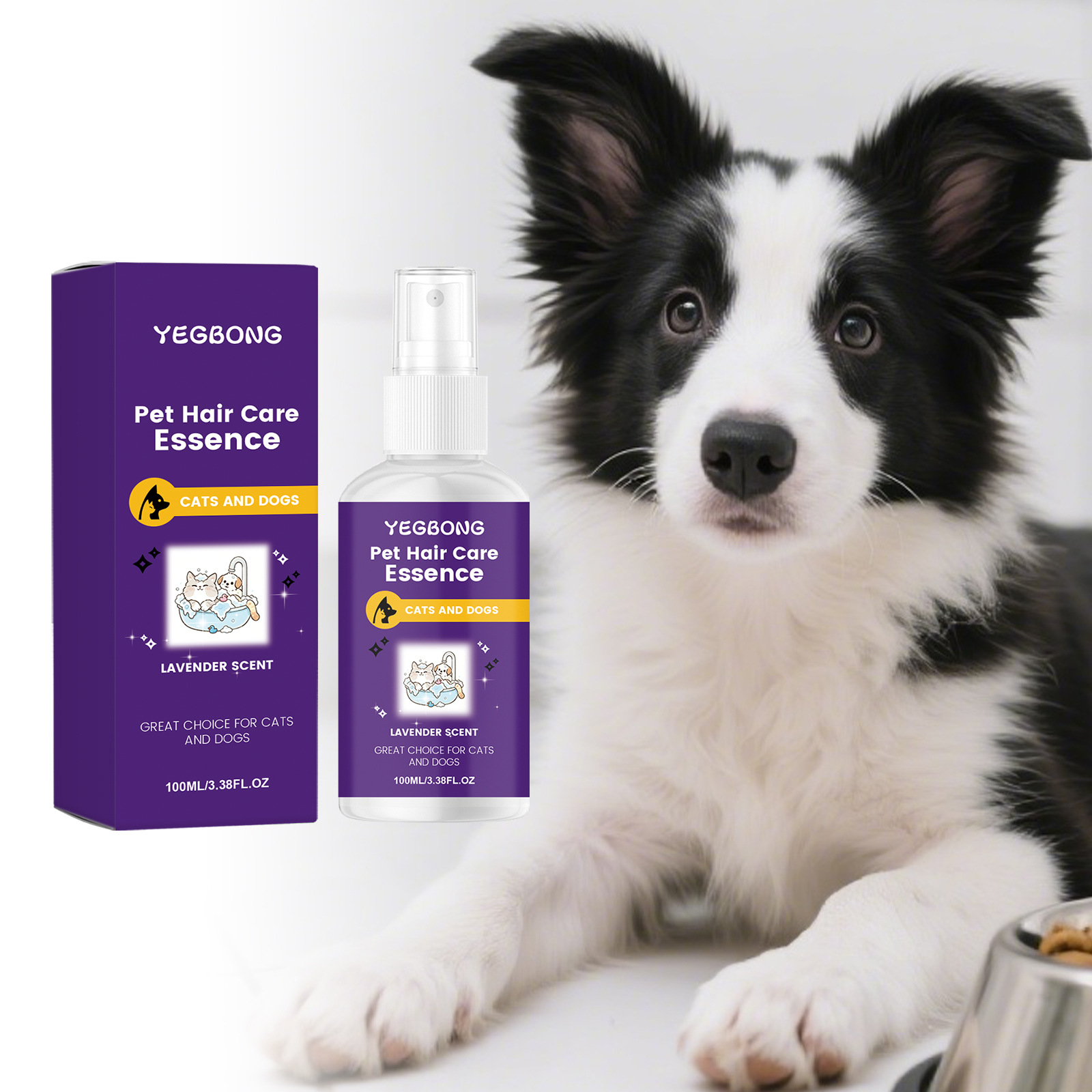 Yegbong Pet Hair Care Essence Cleans Odors