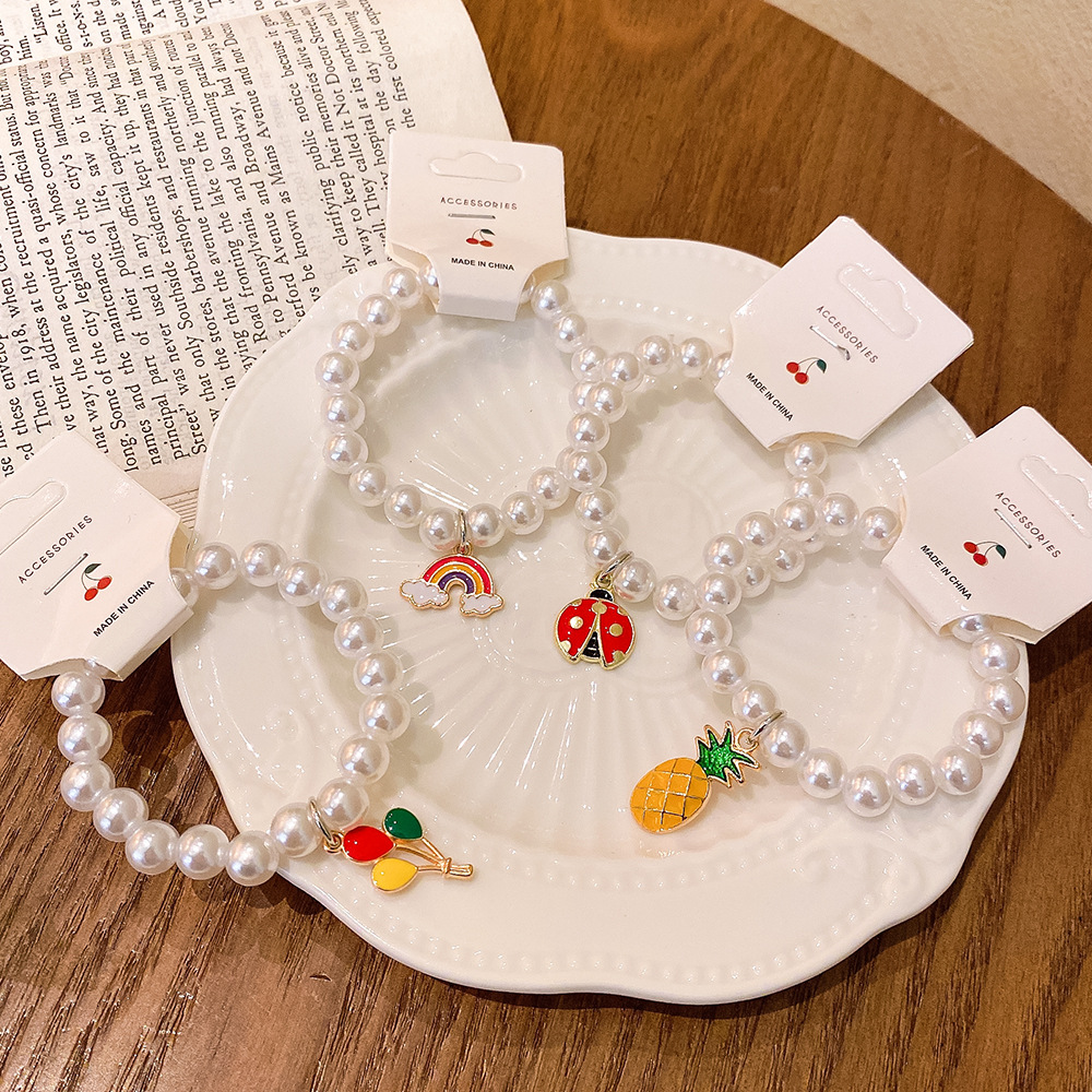 Children's Acrylic Beaded Bracelets With Cartoon Ocean-Themed Princess Pendants, Various Styles, High Aesthetic Value, Suitable For Students, Cross-Border Wholesale product image