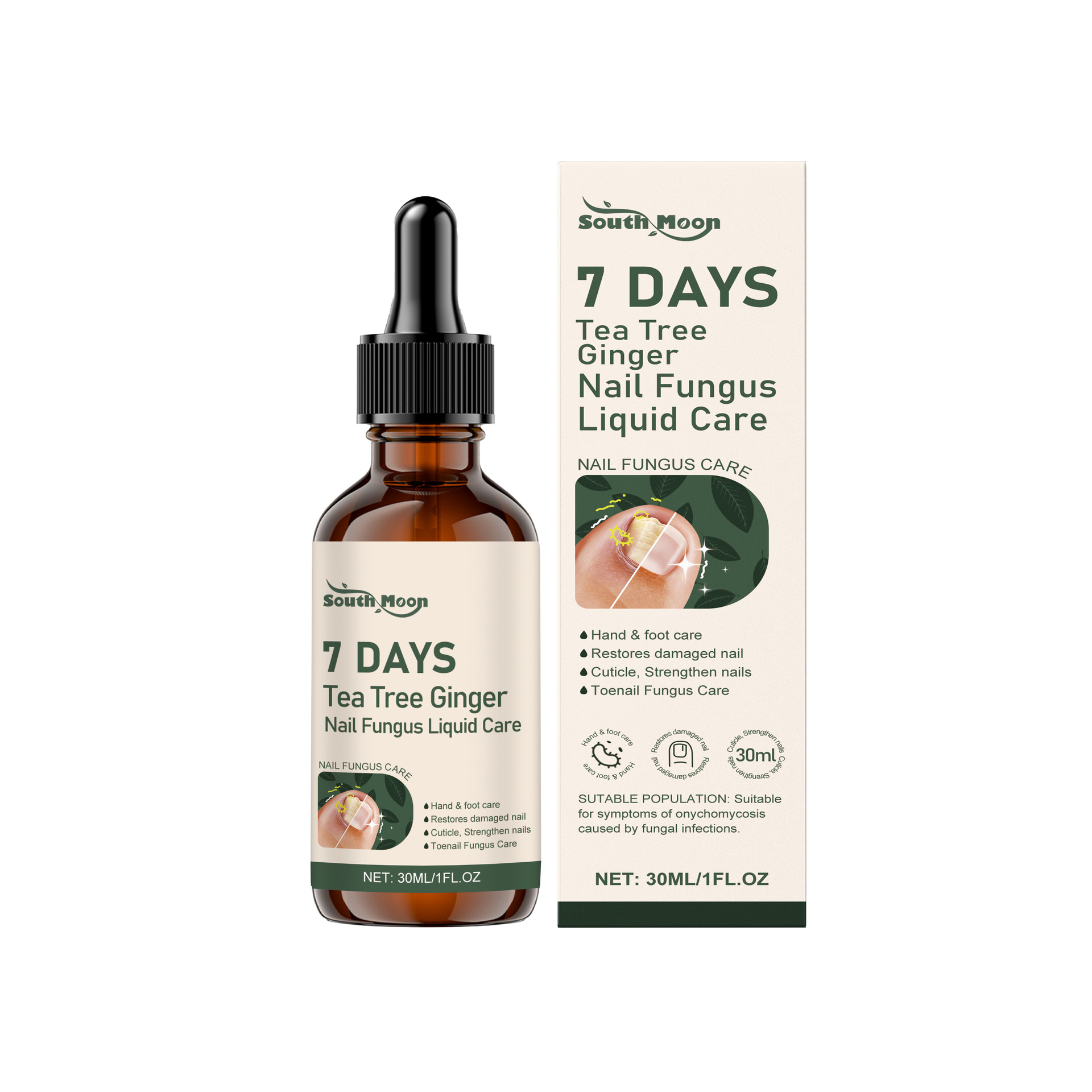 Foreign Trade Cross-Border Southmoon Nail Care Solution Is A Gentle, Shiny And Nourishing Daily Nail Care Solution