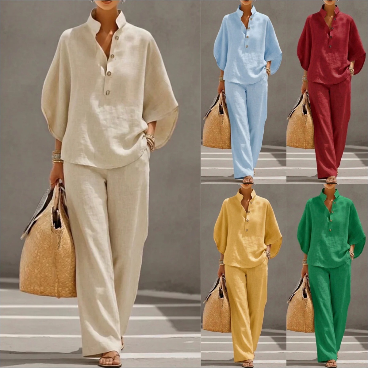 New Foreign Trade Women's Shirt Set 2026