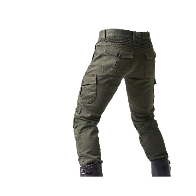 Cross-Border Foreign Trade Cycling Pants For Men, Motorcycle Anti-Fall Rider Gear, Four-Season Stretch Denim Racing Pants