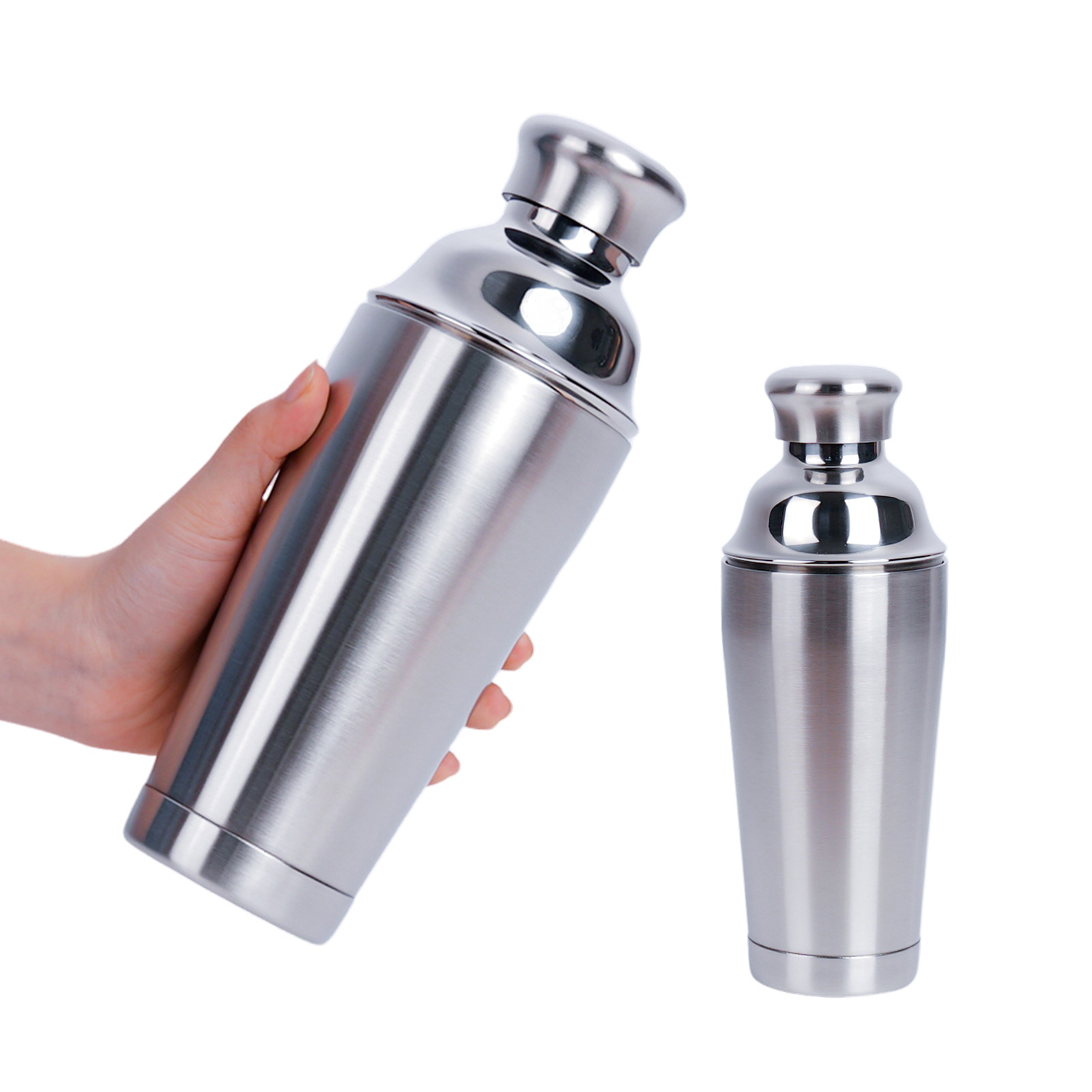New Double Layer Vacuum Stainless Steel Cocktail Shaker, Complete Set Of Bar Tools, Cocktail Shaker, Milk Tea Shaker Cup