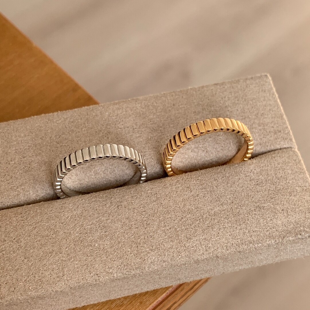 Personality Niche High Sense Couple Ring Gilded