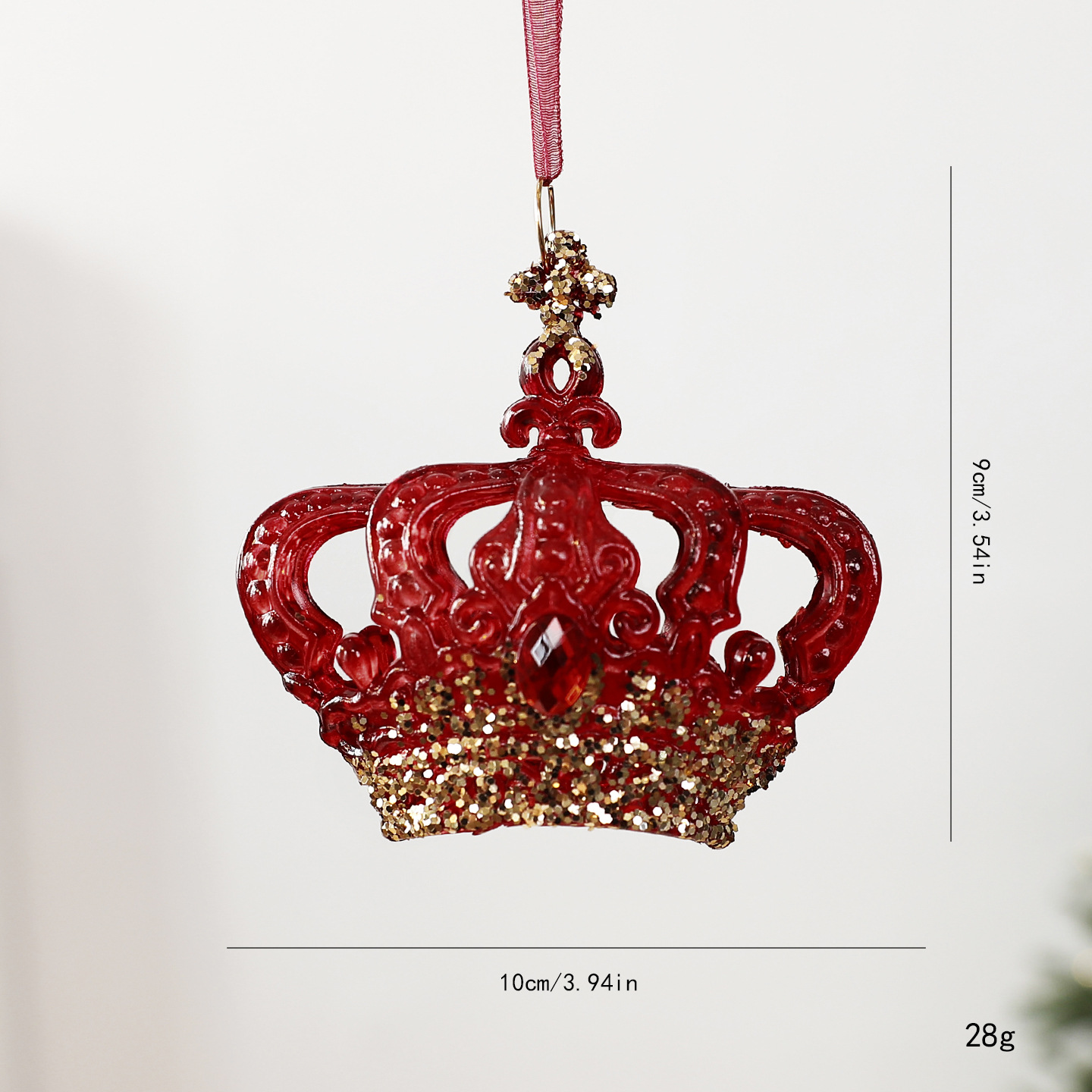 Burgundy Acrylic Christmas Ornaments, picture 11 of 12