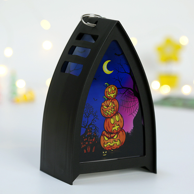 Halloween Pumpkin Lantern With Flickering LED