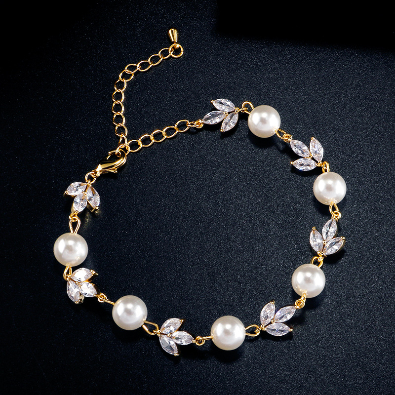 European And American Ins Niche Design, High-End Minimalist Micro-Inlaid Zircon Bracelet For Women, Elegant Li