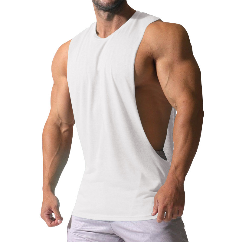 Hot-Selling 11-Color Fitness Muscle Men's Sexy Summer Sports Casual Solid Color Sleeveless Tank Top T-Shirt