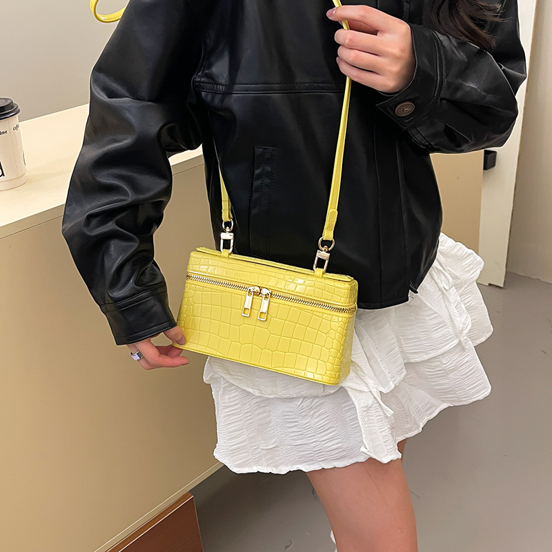 New Spring Launch Pattern First Layer Cowhide Leather Shoulder Tote Mini Handbag For Women