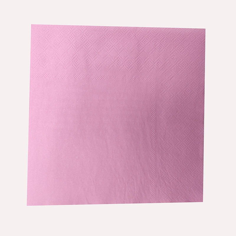 25cm Printed Pure Color Napkin Holiday Party Birthday Party High-End Hotel Restaurant Cross-Border Disposable Napkin