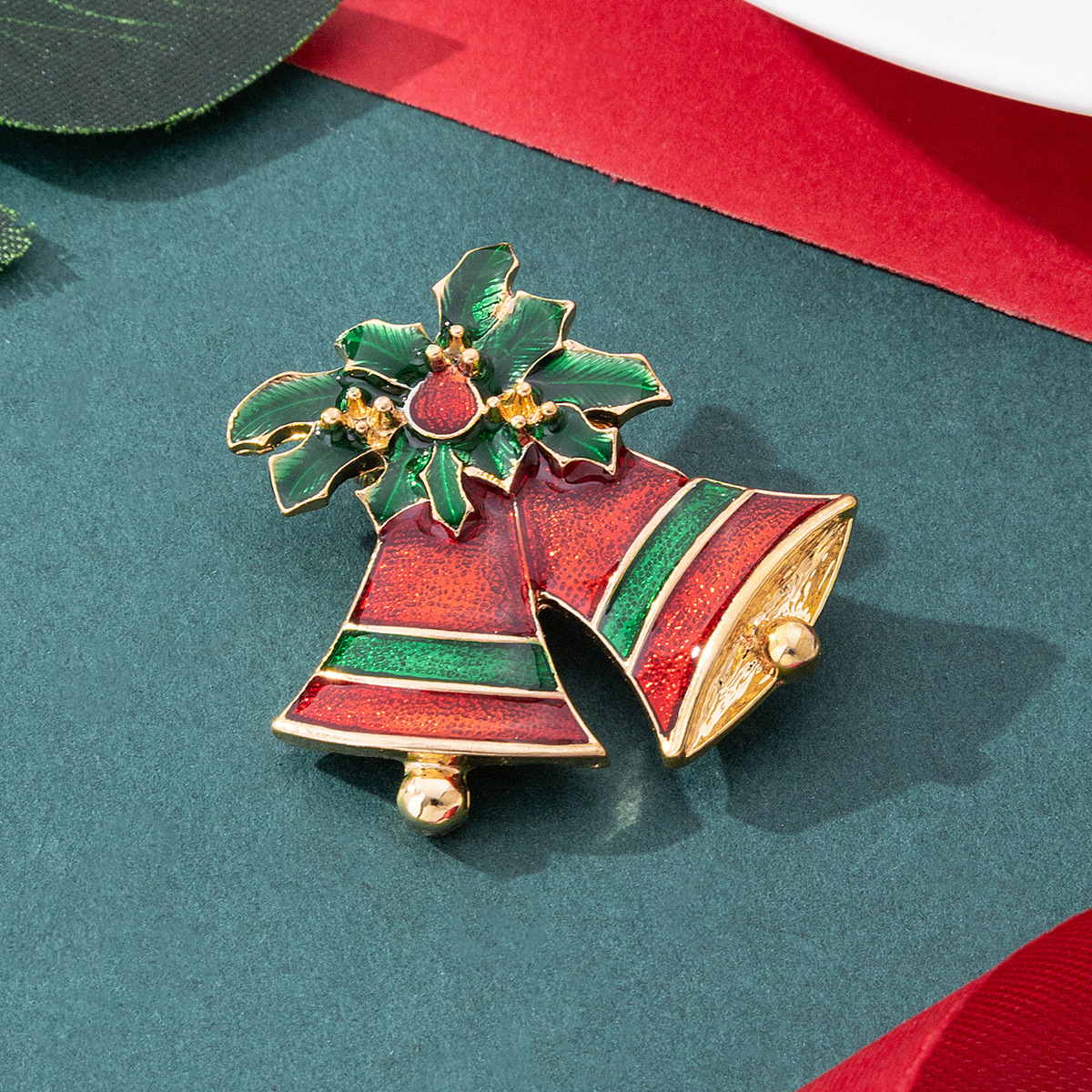Enamel Christmas Brooch, picture 5 of 9