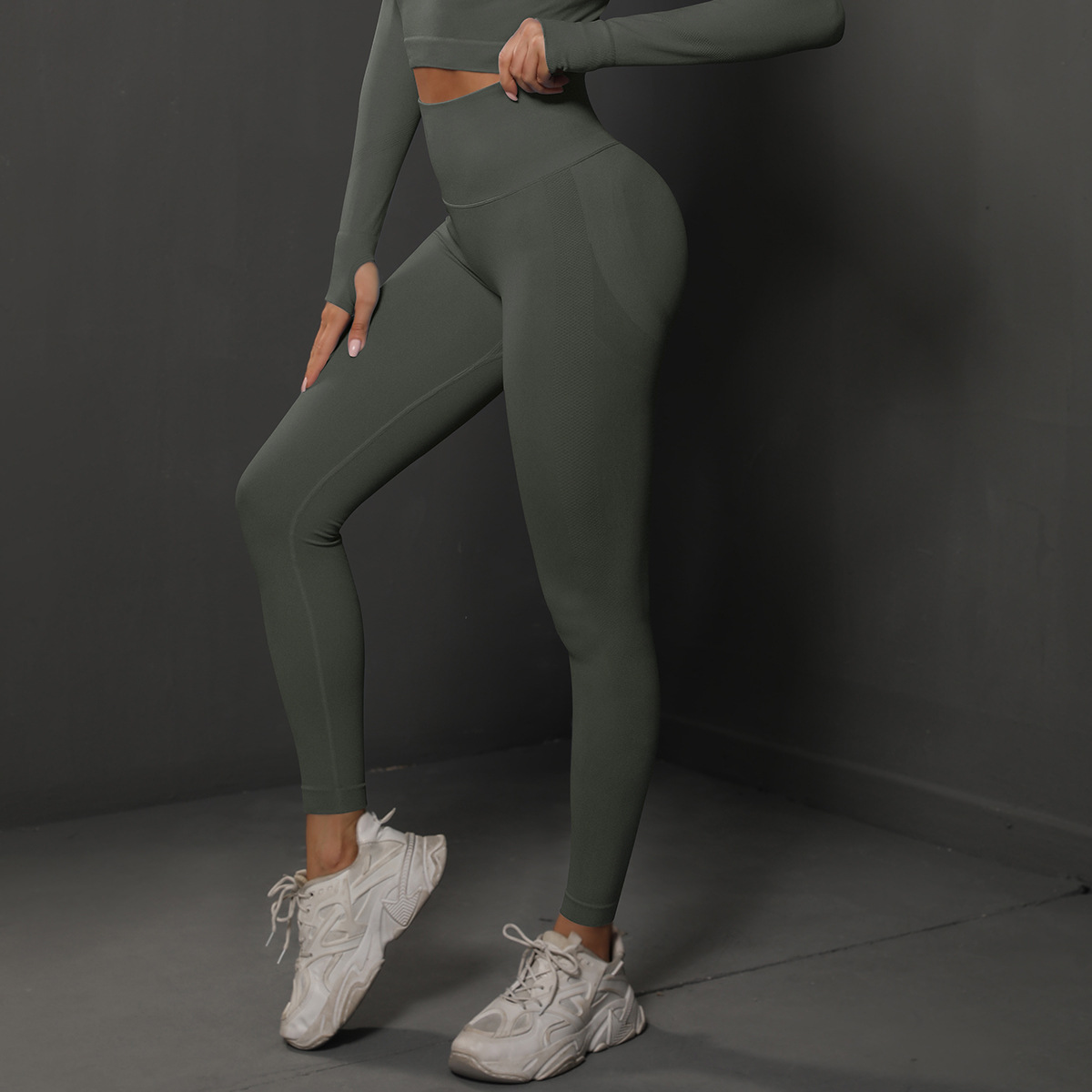 Legging de yoga femme taille haute sans coutures