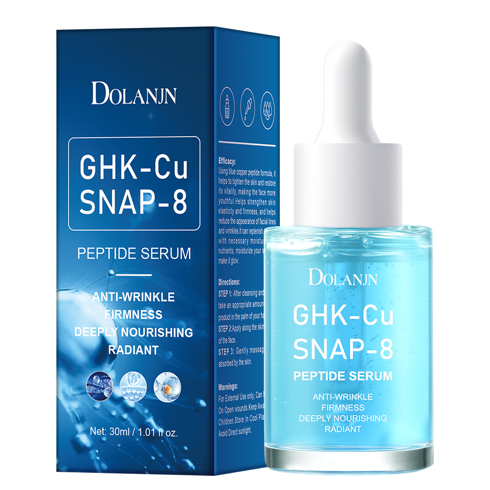 Cross-Border Blue Copper Peptide Anti-Aging Essence, Multi-Peptide Repair, Fade Fine Lines, Firming Serum, Foreign Trade Skin Care Products, Amazon image 4