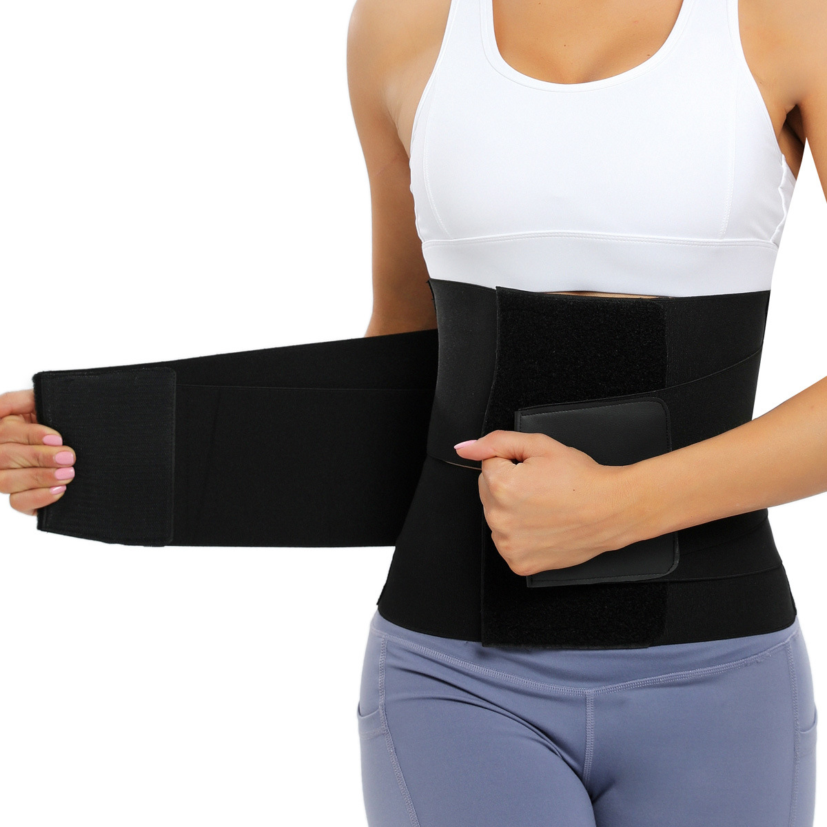 Cross-Border Popular Elastic Body Shaping Belt Waist Sports Restraint Belt Women's Elastic Abdominal Belt — image 4 of 4