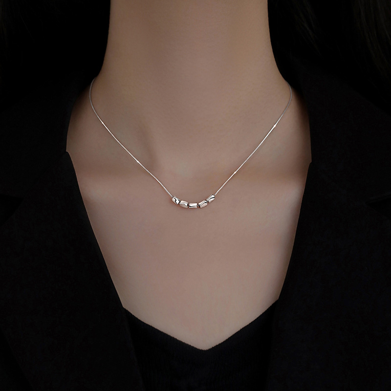925 Sterling Silver Beanie Necklace 2025 New Popular Niche Accessible Luxury Clavicle Chain Female Design