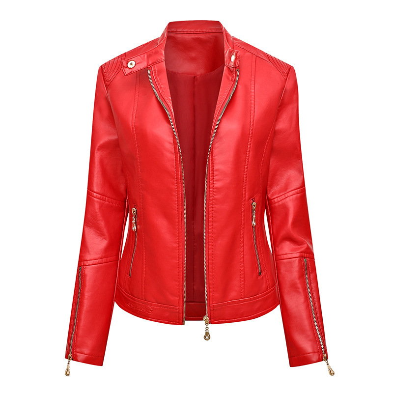 Cross-border New Slim-fit Women's Leather Clothing Factory