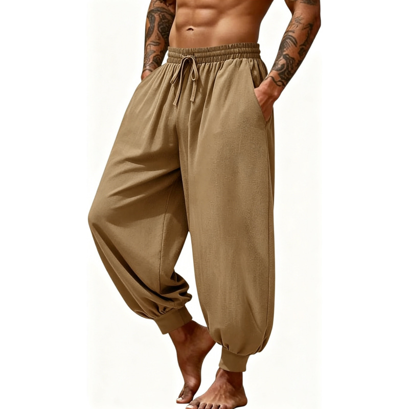 2026 Cross-Border Summer Men's Outdoor Solid Color Sports Pants Simple Jogger Pants Wear-Resistant Quick-Dry Casual Pants Wholesale