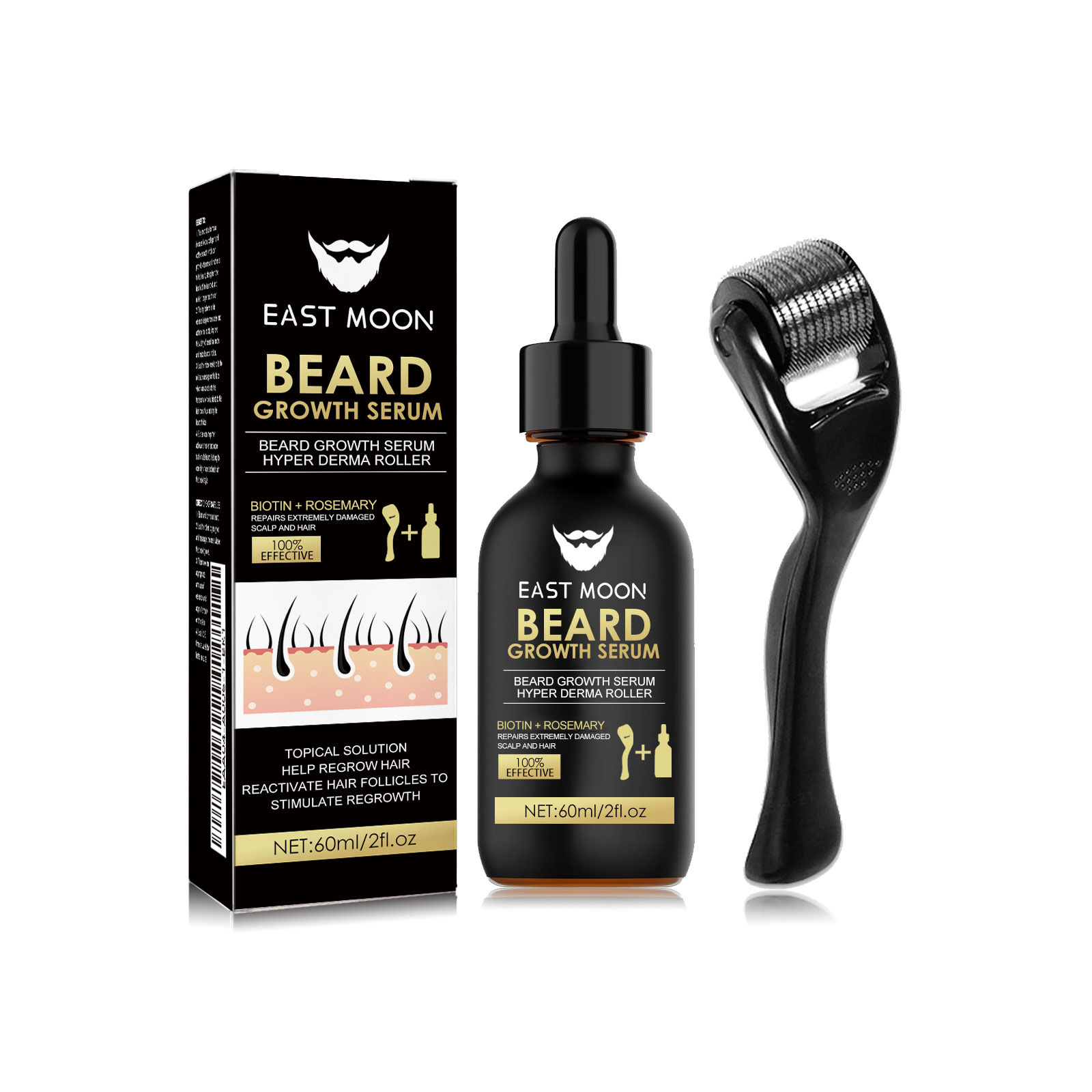 East Moon Beard Care Essence Set Men's Facial Care Hair Nourishment And Beard Care