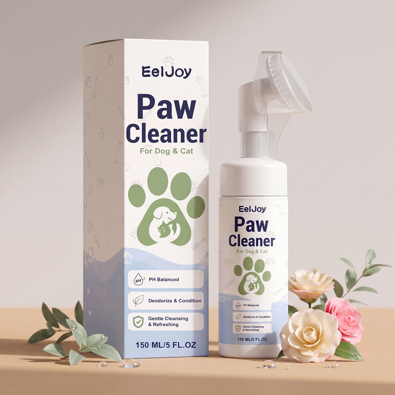 Eeljoy Pet Paw Cleaning Foam Cleansing
