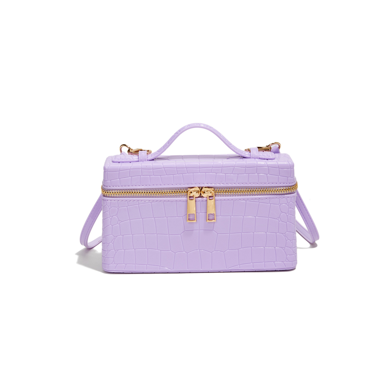 New Spring Launch Pattern First Layer Cowhide Leather Shoulder Tote Mini Handbag For Women — view 4