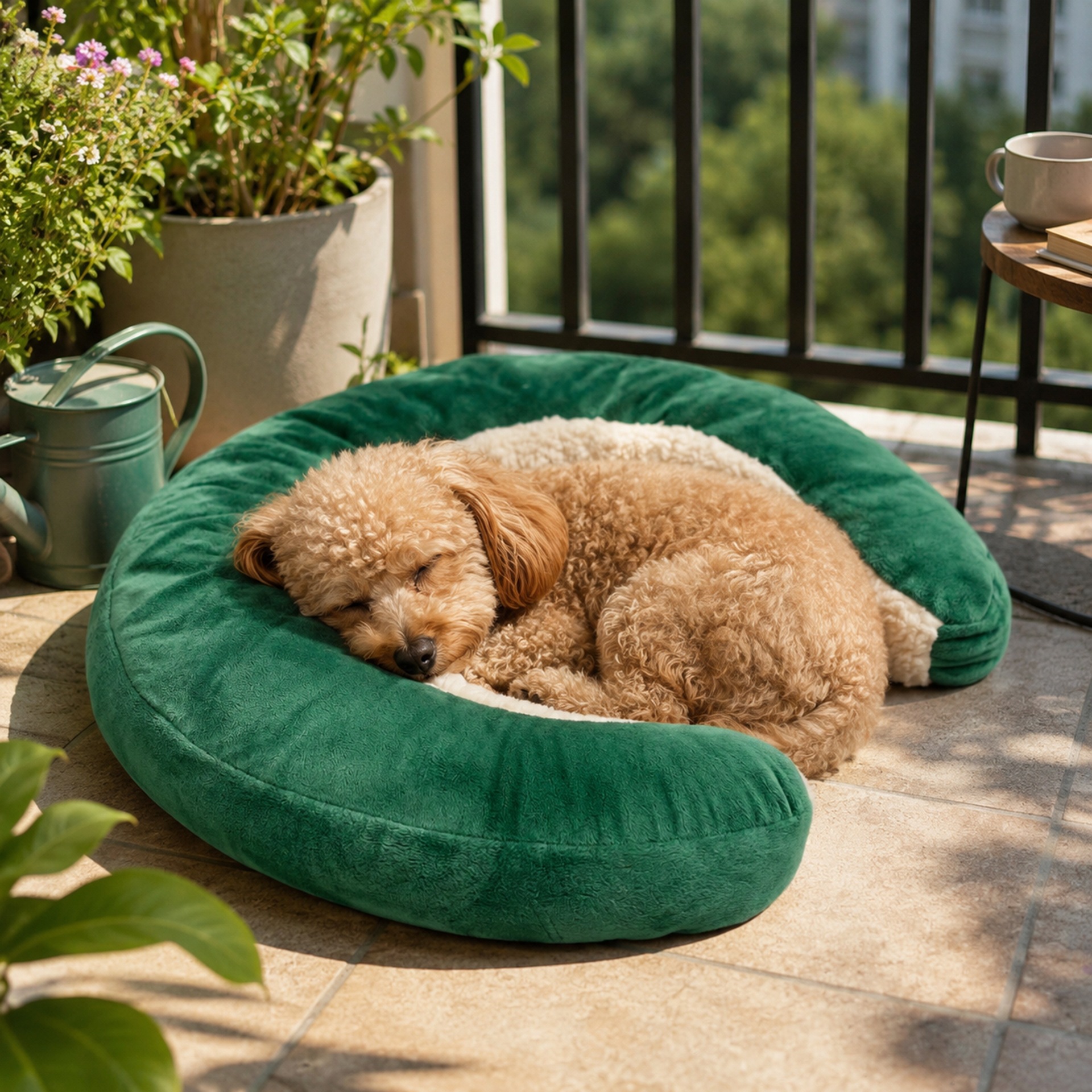 New Pet Dog Sleeping Pillow Soft And Comfortable Cuddle Pad With A Crescent Shaped Plush Design Universal Pet Accessory.