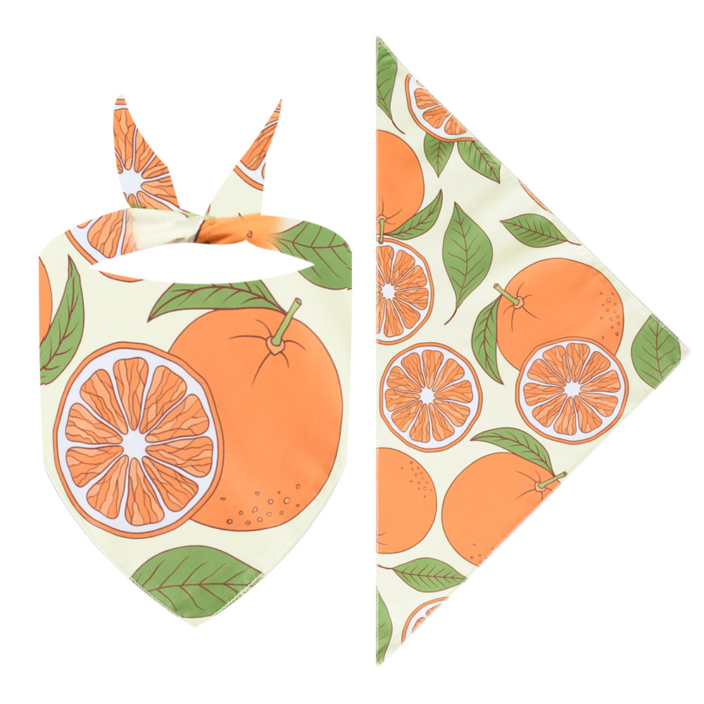 Babero-bufanda estampado con frutas