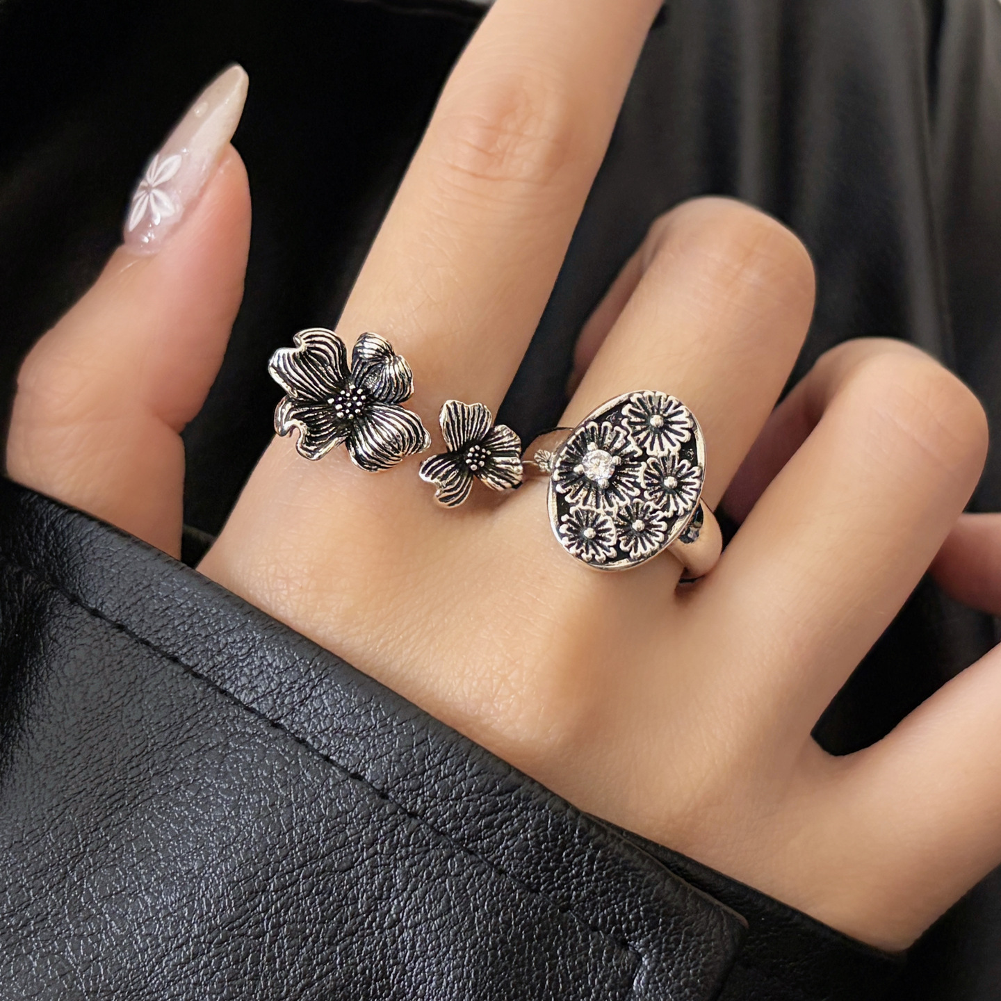 New Heavy Duty Embossed Floral Antique Finish