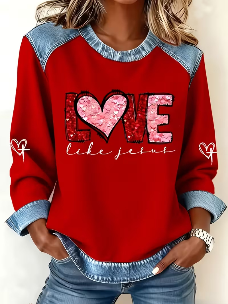 Foreign Trade Amazon Imitation Denim Striped Casual