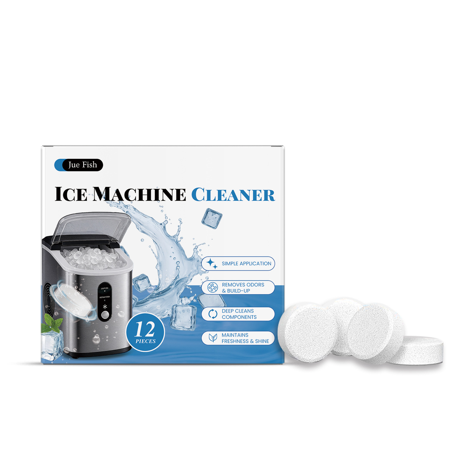 Juefish Ice Machine Descaling Tablets Clean Limescale