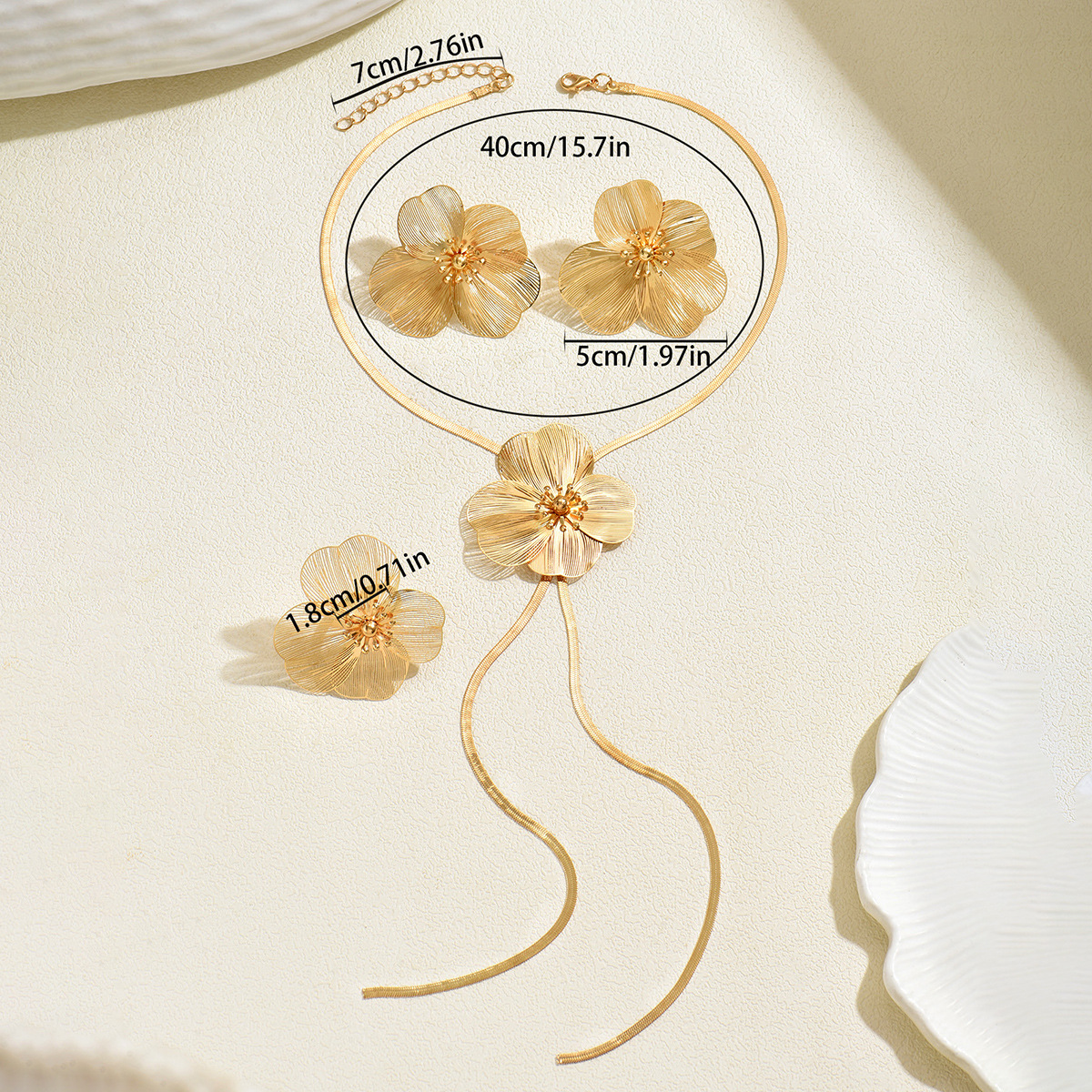Floral Petal Jewelry Set, picture 4 of 5