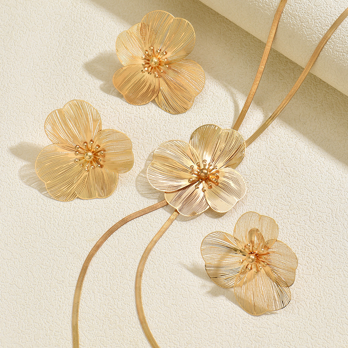 Floral Petal Jewelry Set