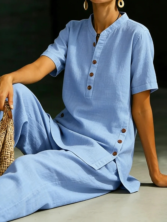 Ensemble Lin Femme Élégant Été – 6 Tailles – Dropvet Ensemble Lin Femme Élégant Été – 6 Tailles – boutique mode femme homme Dropvet