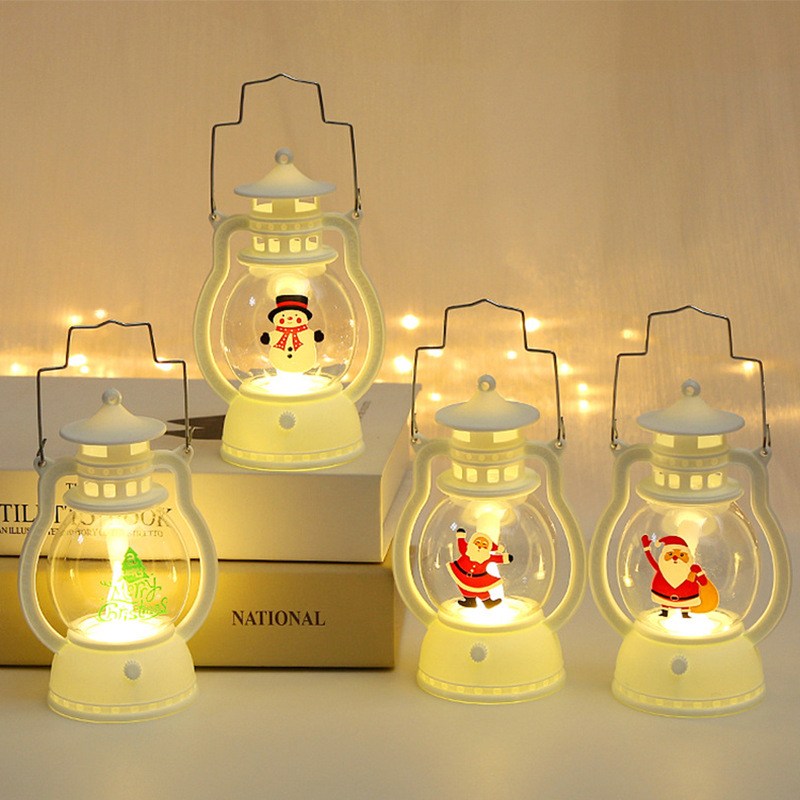 Christmas Decorations Cake Baking Led Children's Portable Small Lantern Night Light Kindergarten Gift Window Ornaments