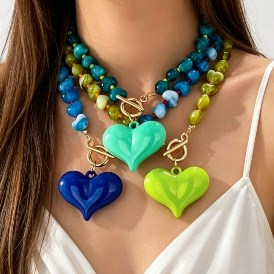 Beaded Woven Collarbone Necklace, picture 2 of 5