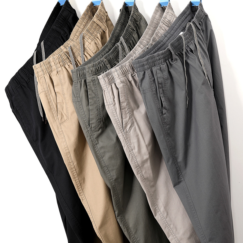 Pure Cotton Men's Casual Pants 2025 Spring