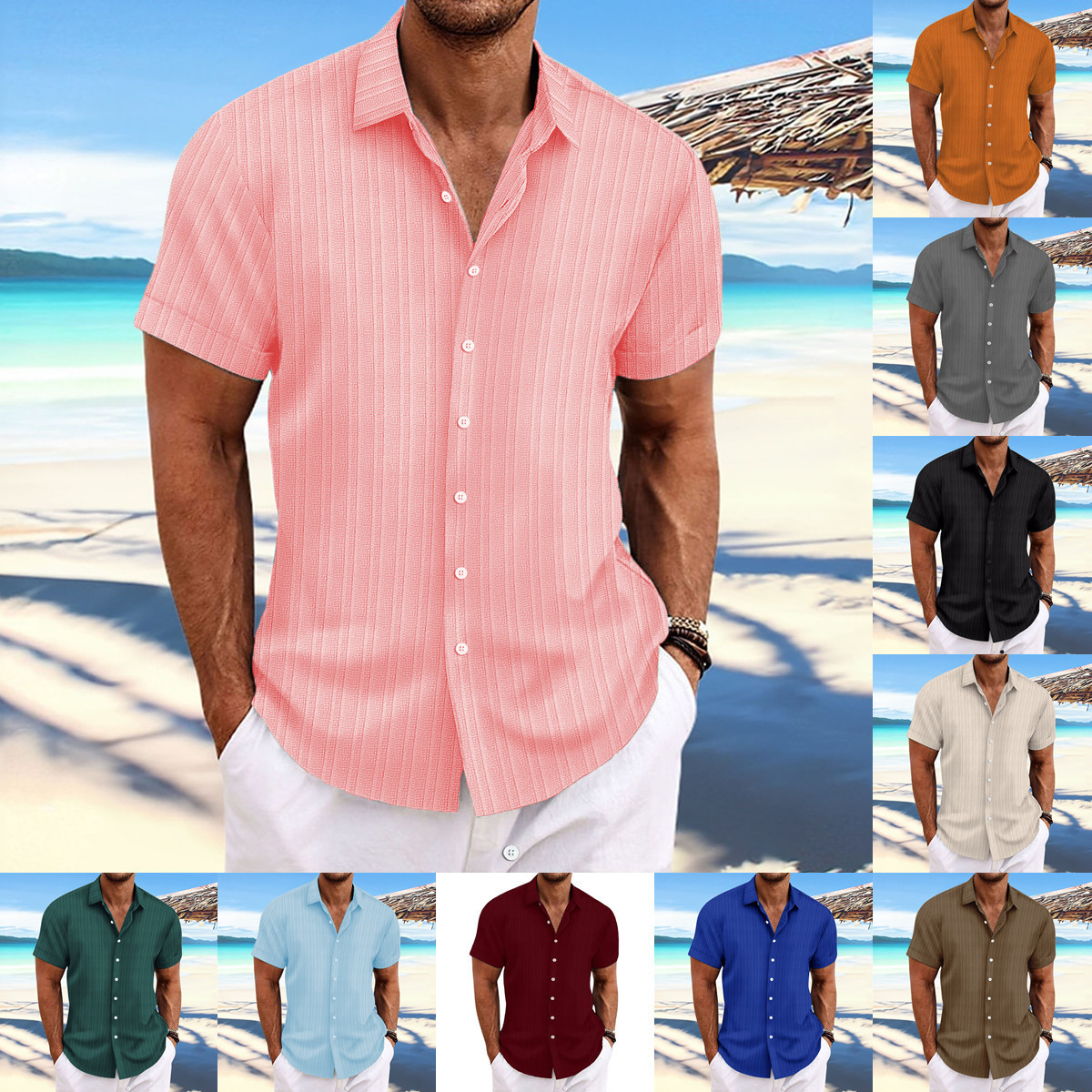 Foreign Trade Amazon Solid Color Jacquard Wave
