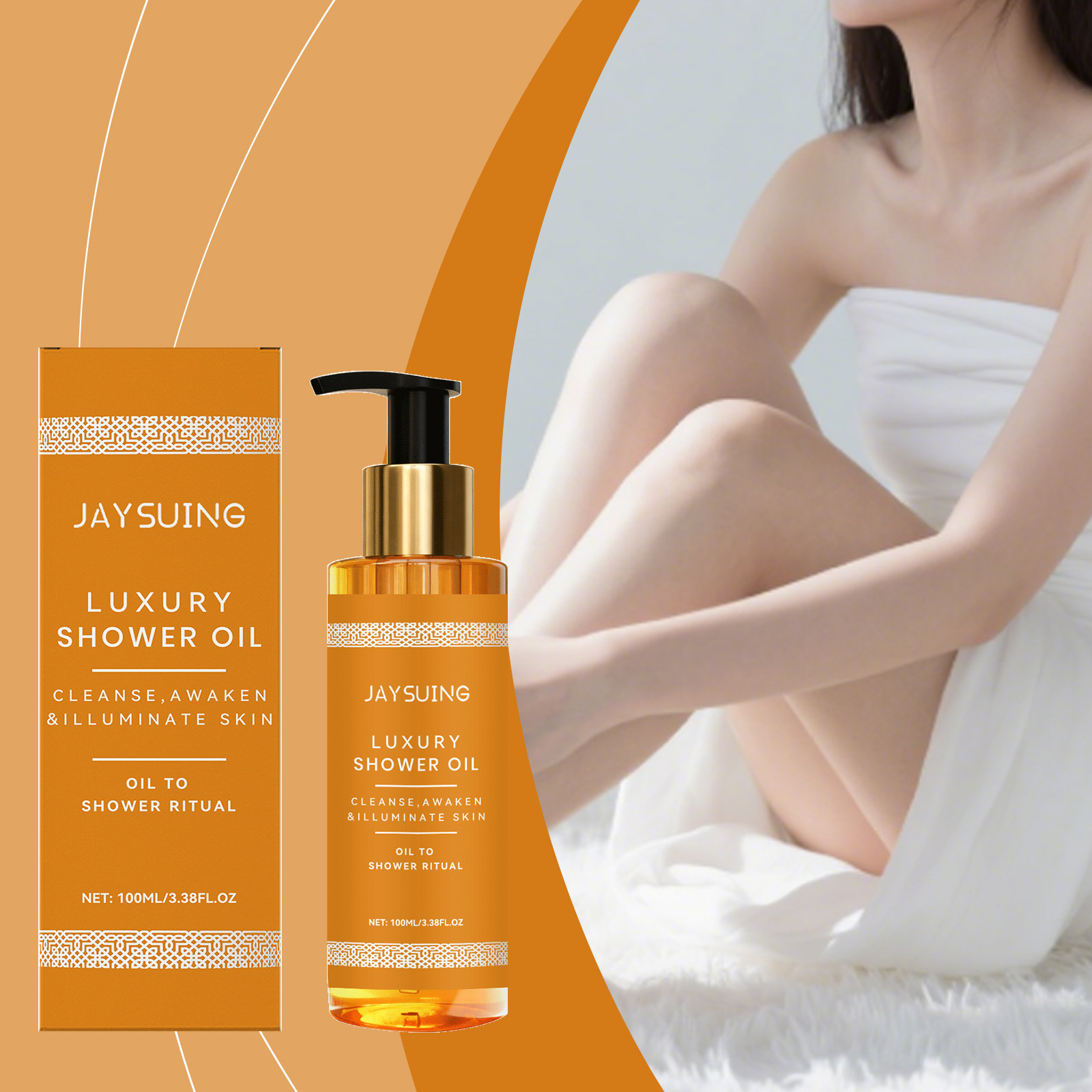 Jaysuing Body Bath Oil Is Fresh And Pleasant, Gentle And Cleansing, Providing A Comfortable And Enjoyable Bathing Experience