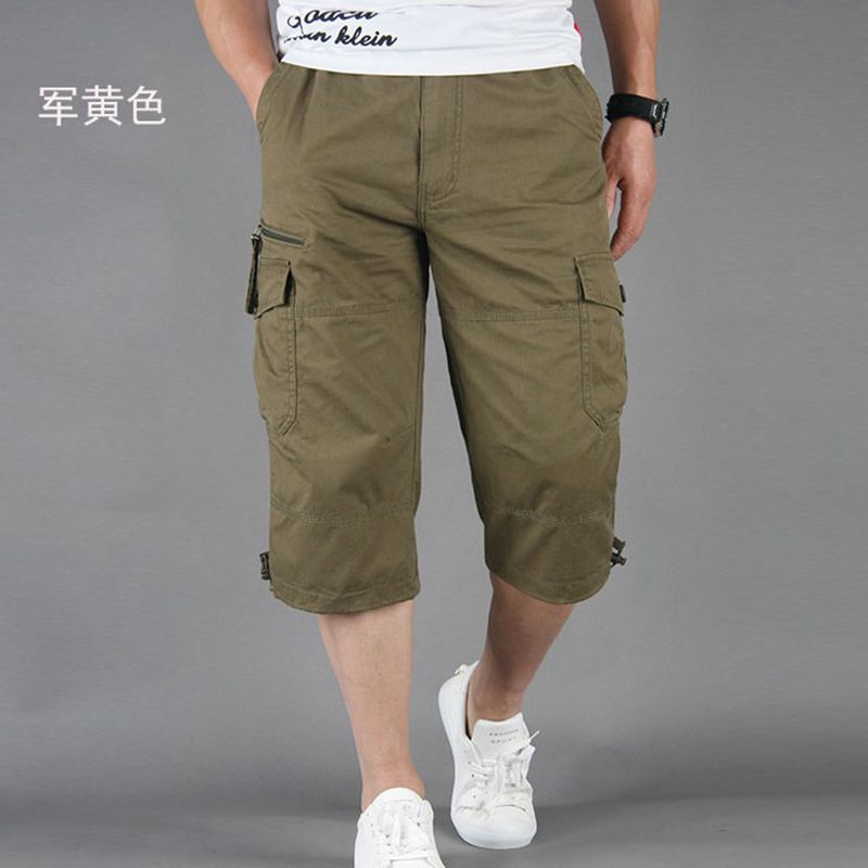 Wholesale Capri Pants Men's Overalls Pants Men's Loose Thin Men's Multi-pocket Outdoor Sports Casual Shorts — image 12 of 17