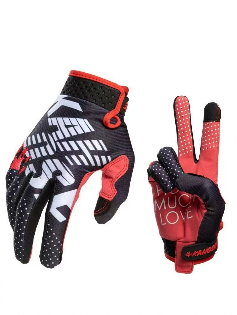 Breathable Anti Slip Wear Resistant Riding Gloves Full Finger For Motorcycle & Bicycle Outdoor Sports For Men And Women